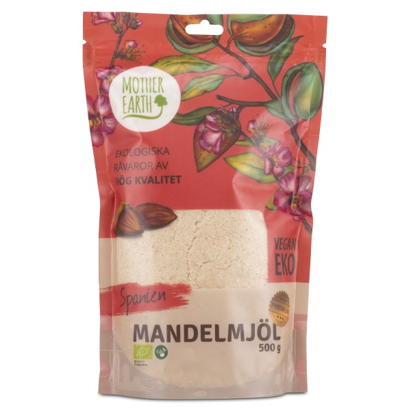 Mother Earth Mandelmjöl Premium RAW & EKO, 500 g