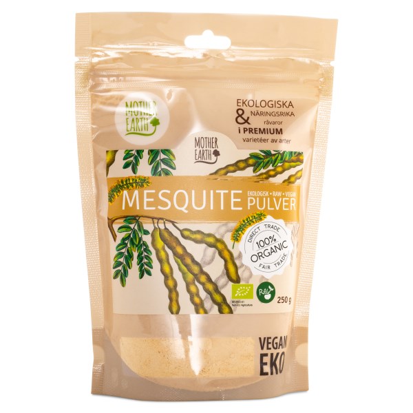 Mother Earth Mesquitepulver RAW & EKO, 250 g