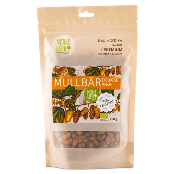 Mother Earth Mullbär Raw & Eko, 250 g