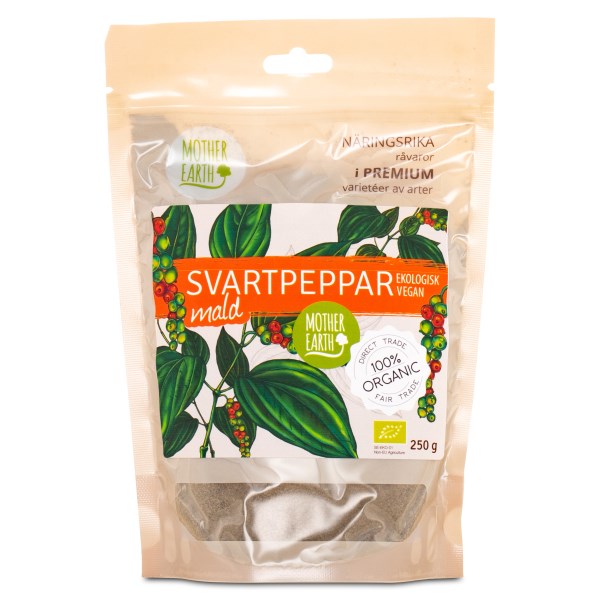 Mother Earth Svartpeppar Mald EKO, 250 g