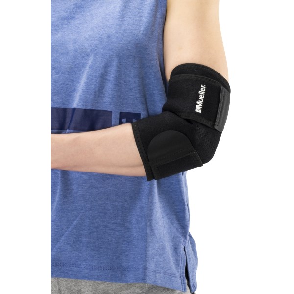 Mueller Adjustable Elbow Support, One size, Svart