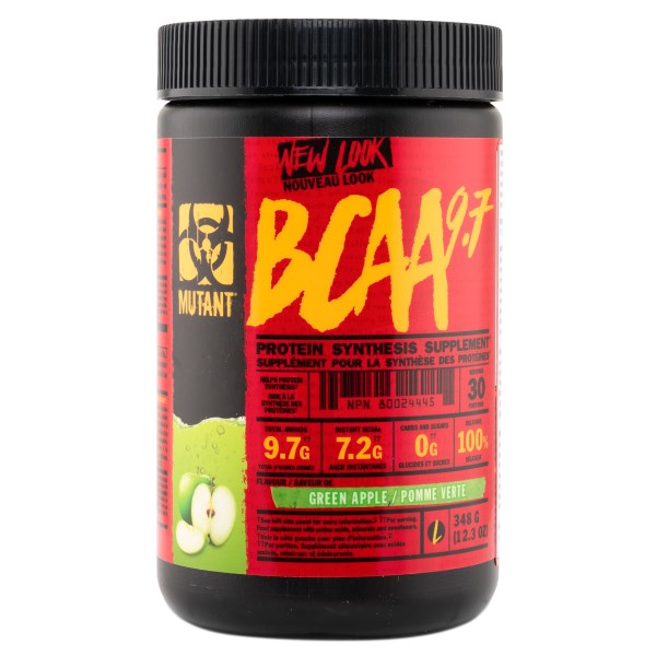 Mutant BCAA 9.7, Green Apple, 30 serv