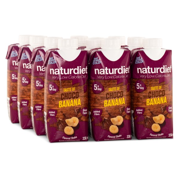 Naturdiet Shake, Chocobanana, 12-pack