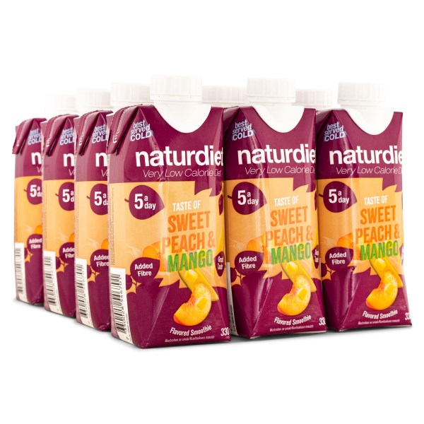 Naturdiet Smoothie, Peach/mango, 12-pack