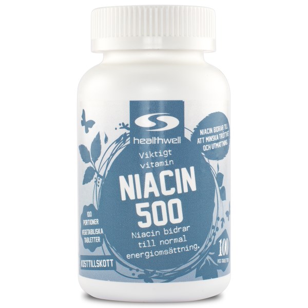 Healthwell Niacin 500, 90 kaps