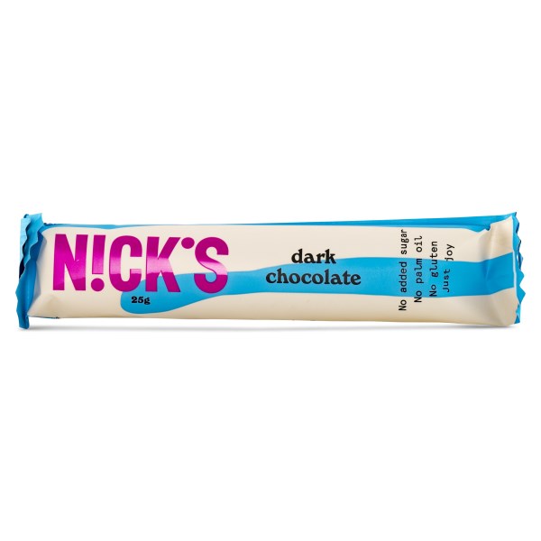 Nicks Chocolate, Mörk Choklad, 25 g