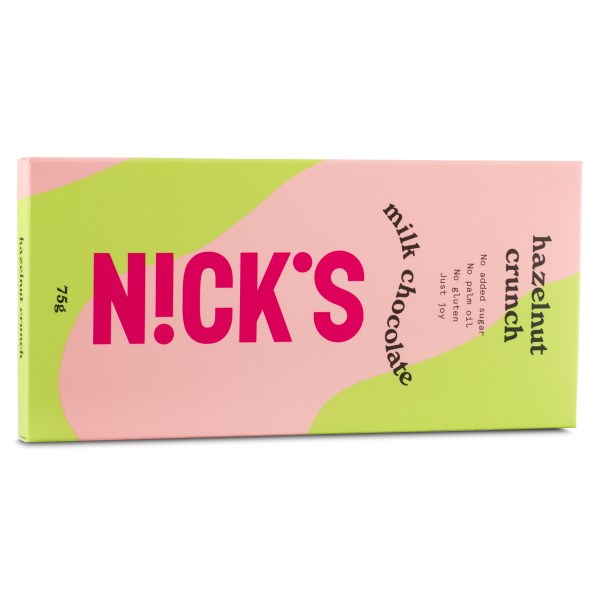 Nicks Milk Chocolate, Hazelnut crunch , 75 g