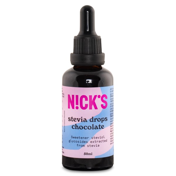 Nicks Stevia Drops, Chocolate, 50 ml