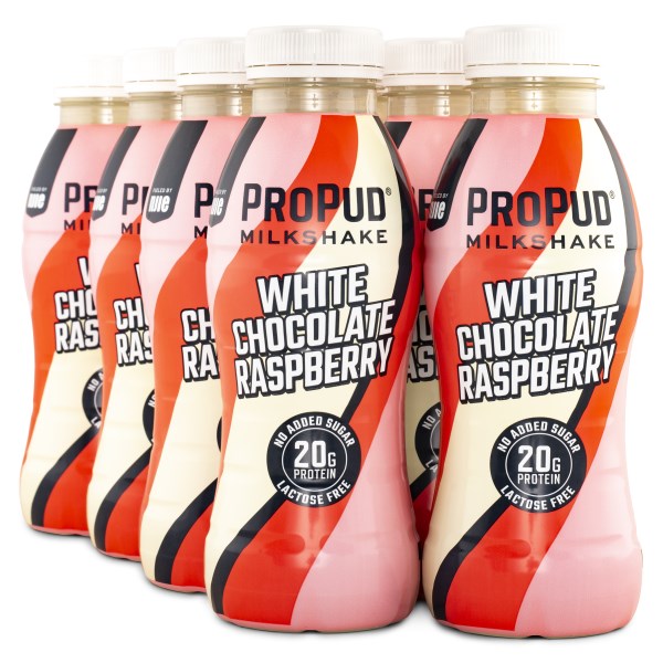 Njie ProPud Protein Milkshake White Chocolate Rasberry 8-pack