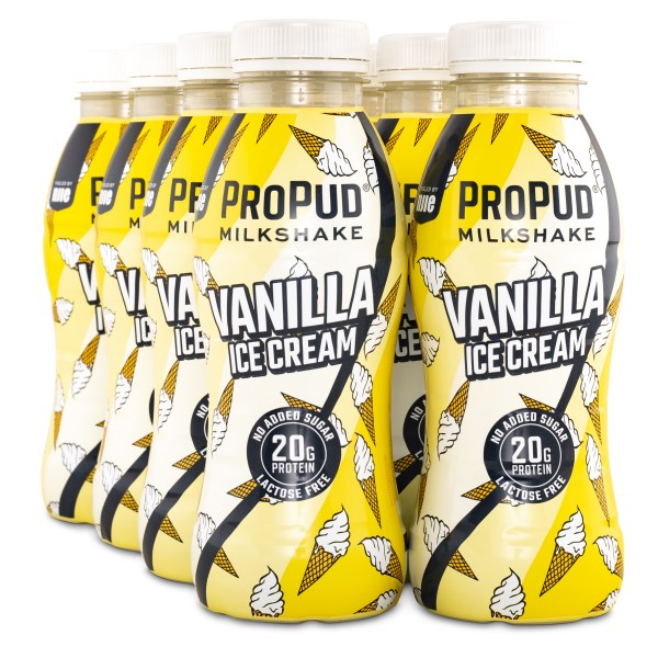 ProPud Protein Milkshake, Vanilla Ice Cream, 8-pack