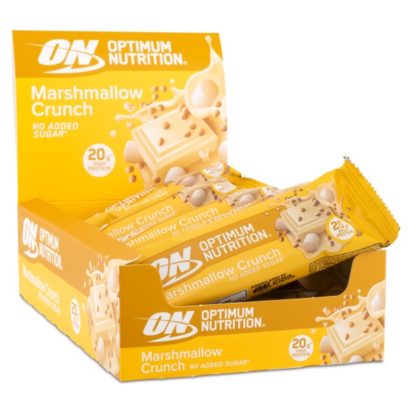 Optimum Marshmallow Crunch Protein Bar, 10 st, Marshmallow