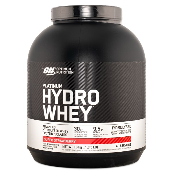 Optimum Nutrition Platinum Hydro Whey, Super Strawberry, 1,6 kg