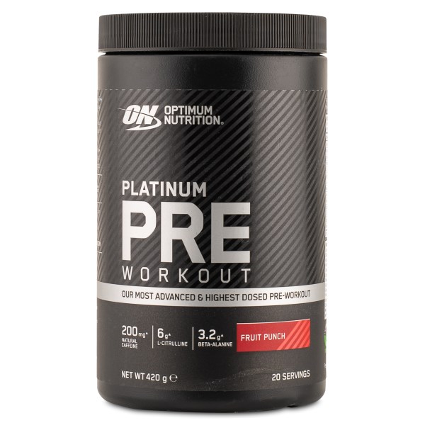 Optimum Nutrition Platinum Pre Workout , 420 g, Fruit Punch