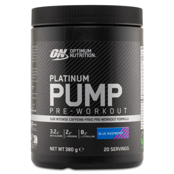 Optimum Nutrition Platinum PWO Pump, 380 g, Blue Raspberry