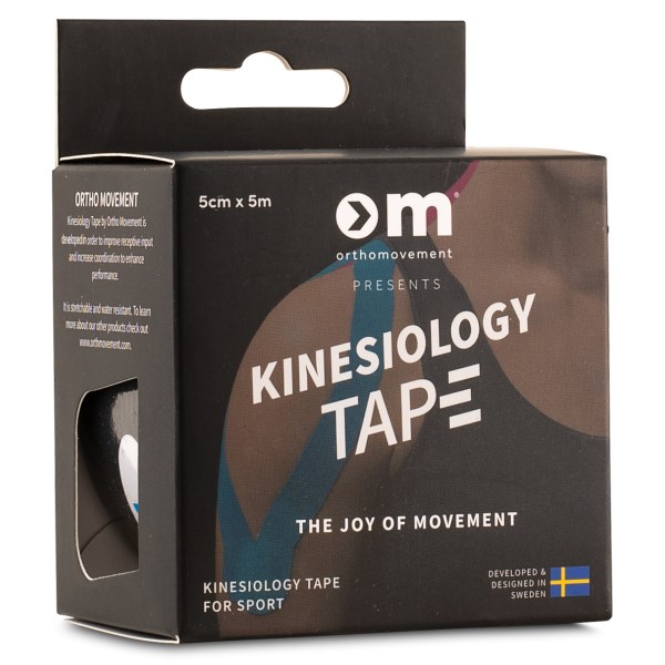 Ortho Movement Kinesiology Tape 5cm, One size, Black