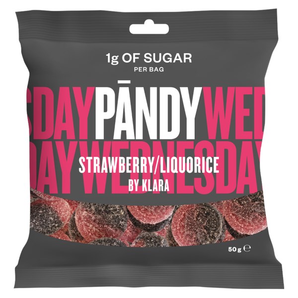 Pändy Candy, Strawberry/Liquorice, 50 g