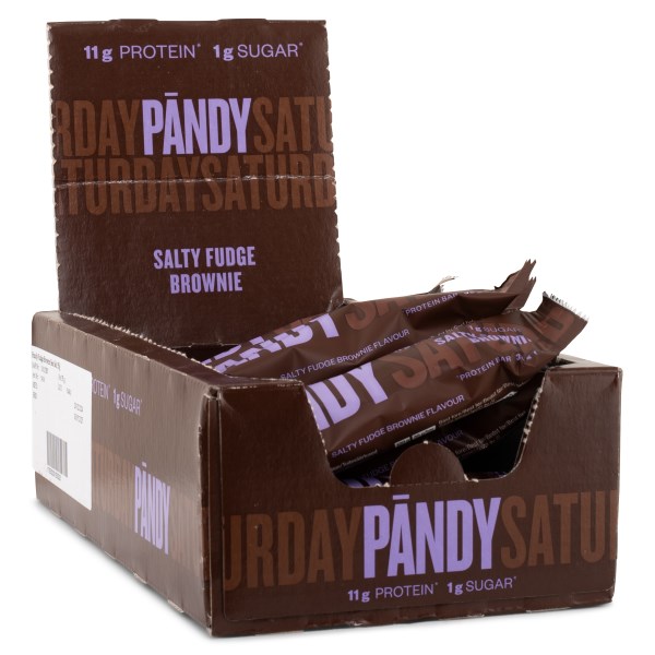 Pändy Protein Bar, Salty Fudge Brownie, 18-pack