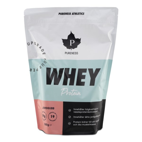 Pureness Athletics Whey Protein, Jordgubb, 500 g