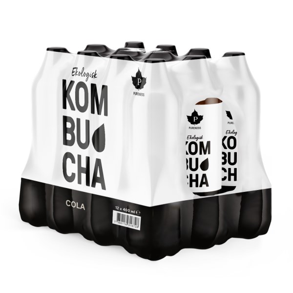 Pureness Kombucha Eko, Cola, 12-pack