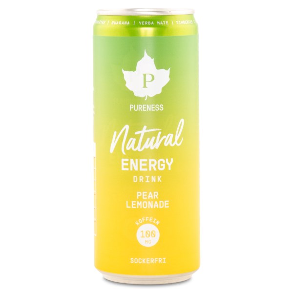 Pureness Natural Energy Drink, Pear Lemonade, 330 ml