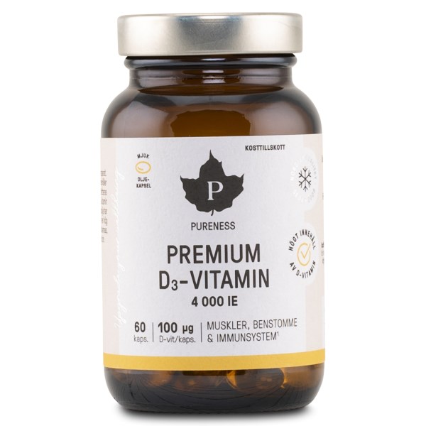 Pureness Premium D-Vitamin, 60 kaps