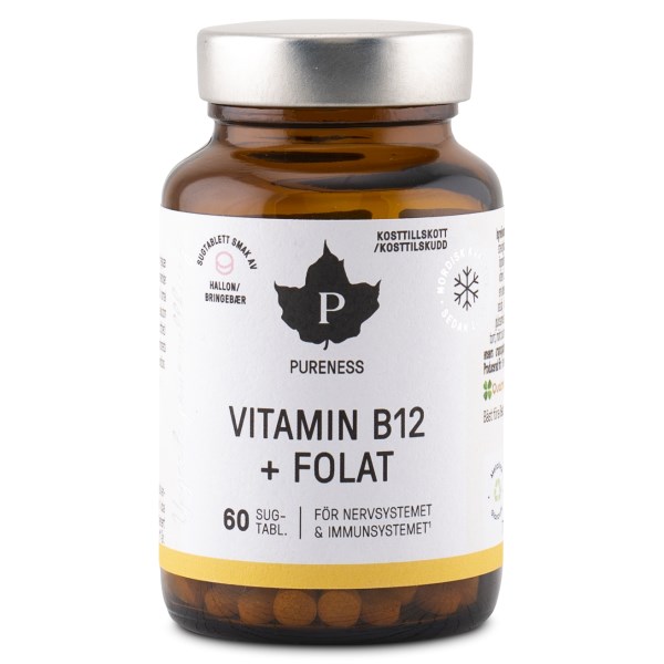 Pureness Vitamin B12 + Folat, 60 kaps