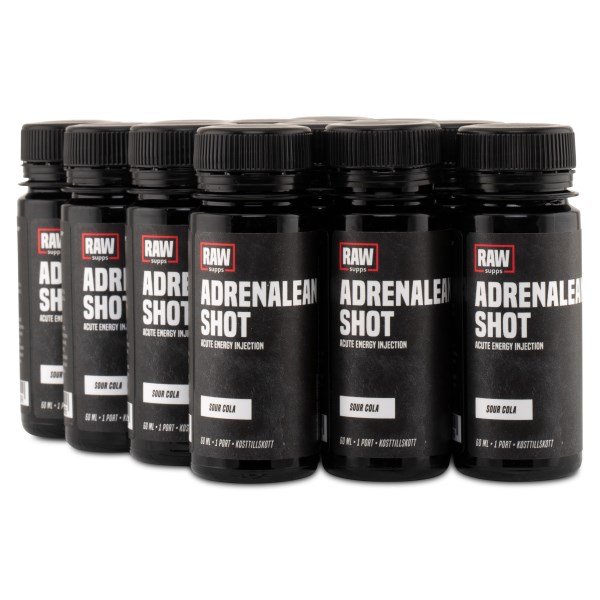 RAW Adrenalean Shot, Sour Cola, 12-pack