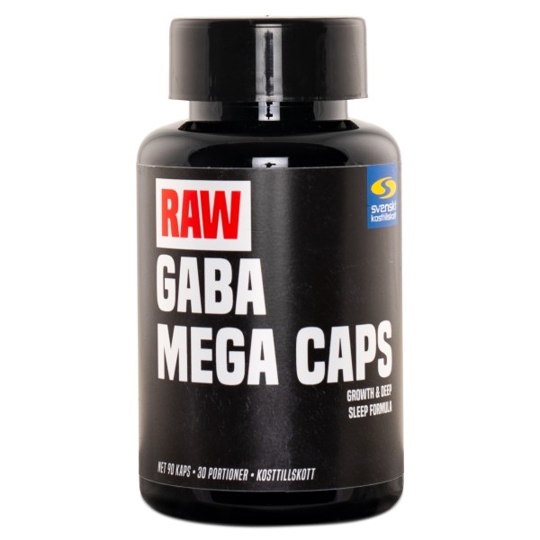 RAW GABA Mega Caps, 90 kaps