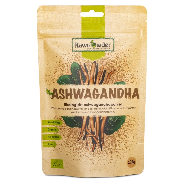 RawPowder Ashwagandha Pulver, 125 g