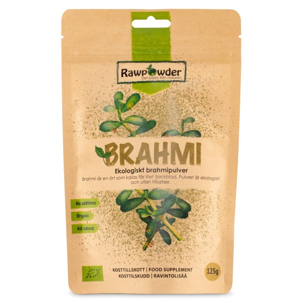 RawPowder Brahmi Pulver EKO, 125 g