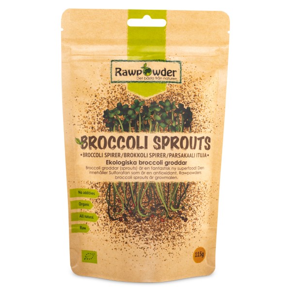 RawPowder Broccoligroddar, 115 g