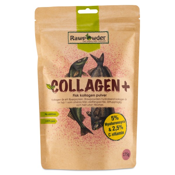 RawPowder Fisk Collagen Plus, 175 g