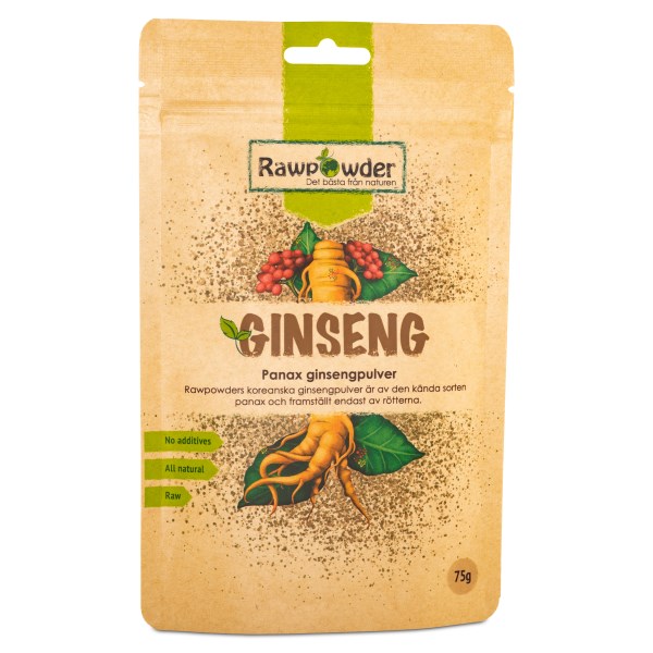 RawPowder Panax Ginseng, 75 g