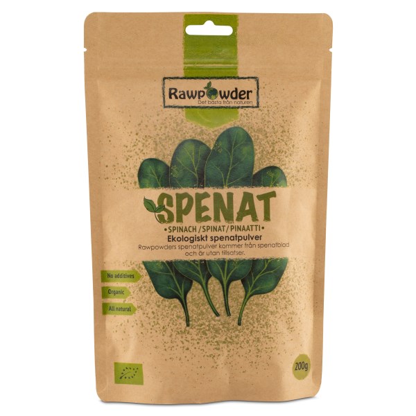 RawPowder Spenatpulver, 200 g