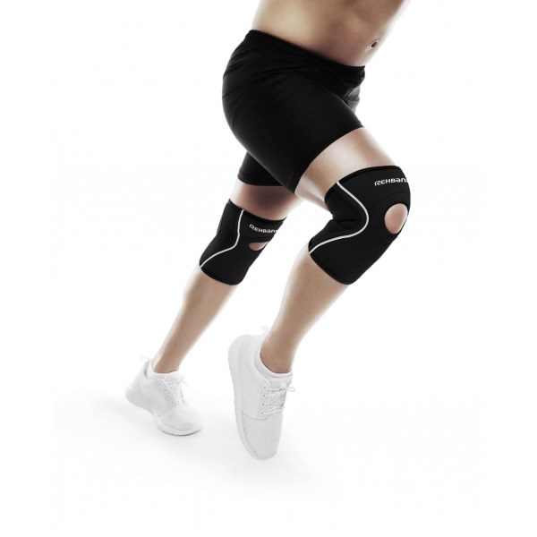 Rehband UD Knee Sleeve Patella Opening, S, Black