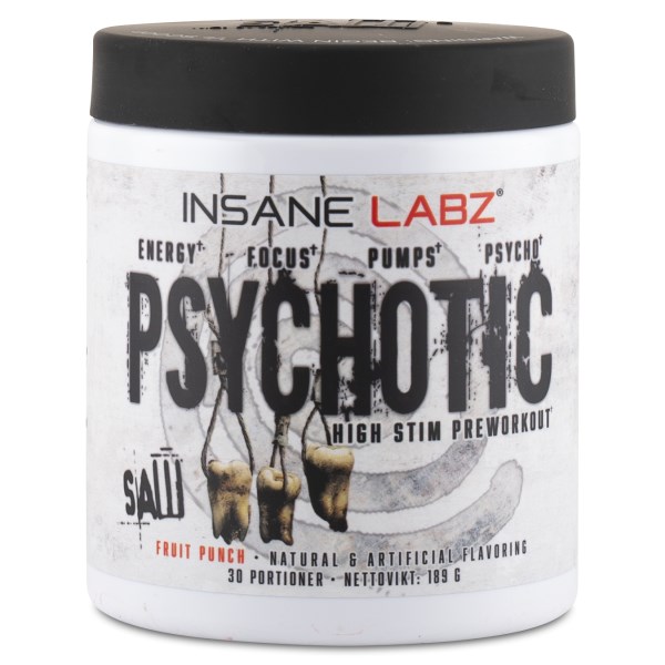 SAW Psychotic PWO, 35 servings, Fruit Punch