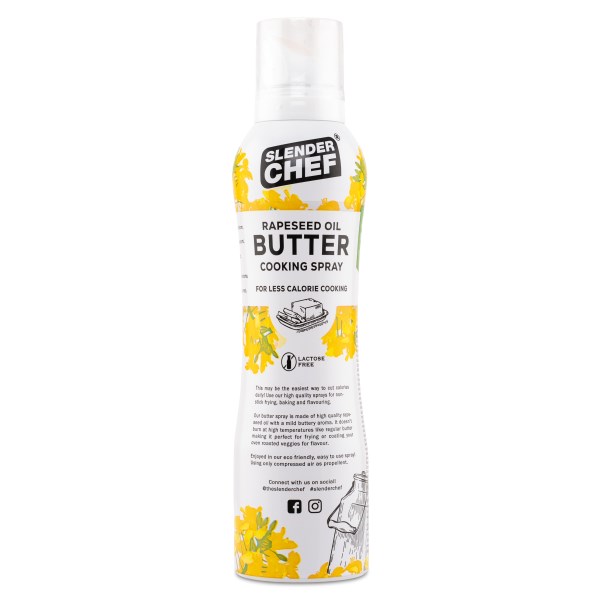 Slender Chef Cooking Spray, 200 ml, Butter