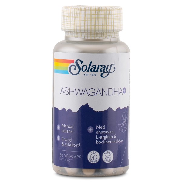 Solaray Ashwagandha+, 60 kaps