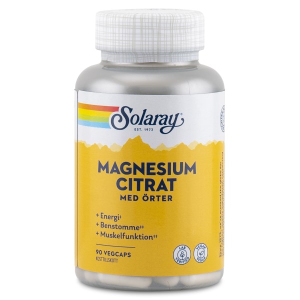 Solaray Magnesium Citrate, 90 kaps