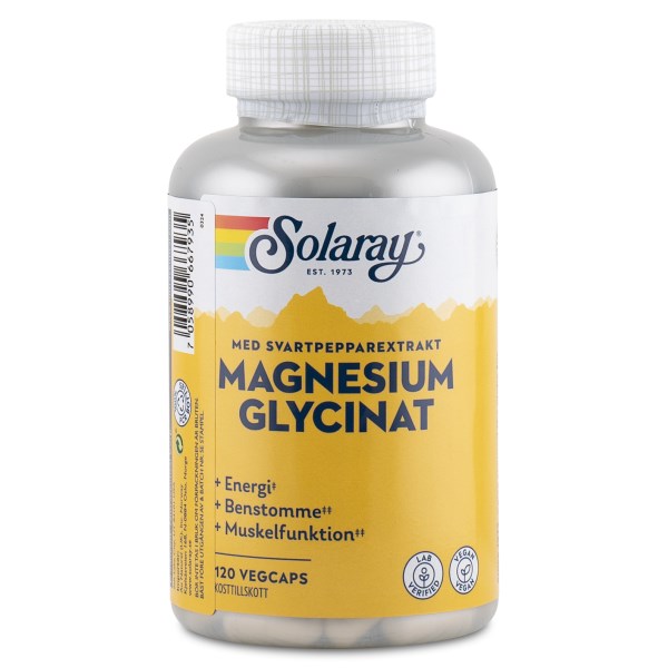 Solaray Magnesium Glycinat, 120 kaps