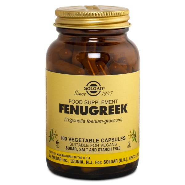 Solgar Fenugreek Bockhornsklöver, 100 kaps