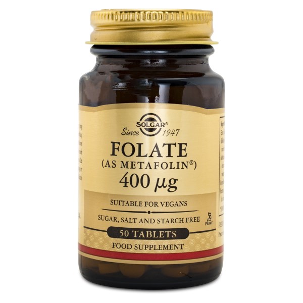 Solgar Folat Metafolin 400 mcg, 50 tabl