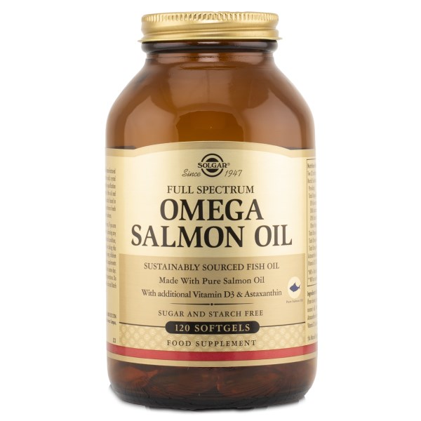 Solgar Full Spectrum Omega Salmon Oil, 120 Softgels