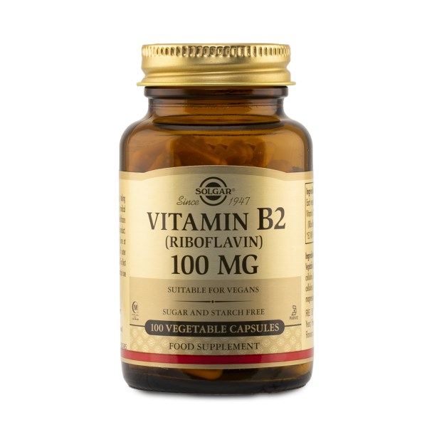 Solgar Vitamin B2 100mg, 100 kaps