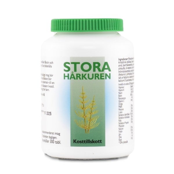 Stora Hårkuren, 300 tabl