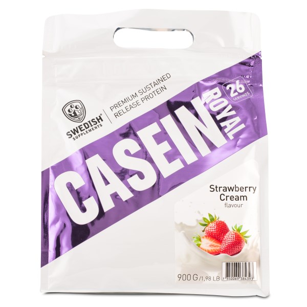 Swedish Supplements Casein, 900 g, Strawberry Cream