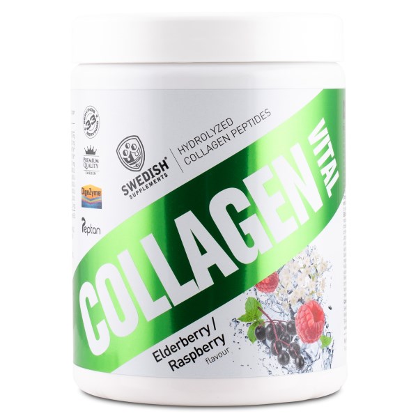 Swedish Supplements Collagen Vital, Elderberry/Raspberry, 400 g