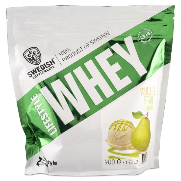 Swedish Supplements Lifestyle Whey, 900 g, Vanilla Pear