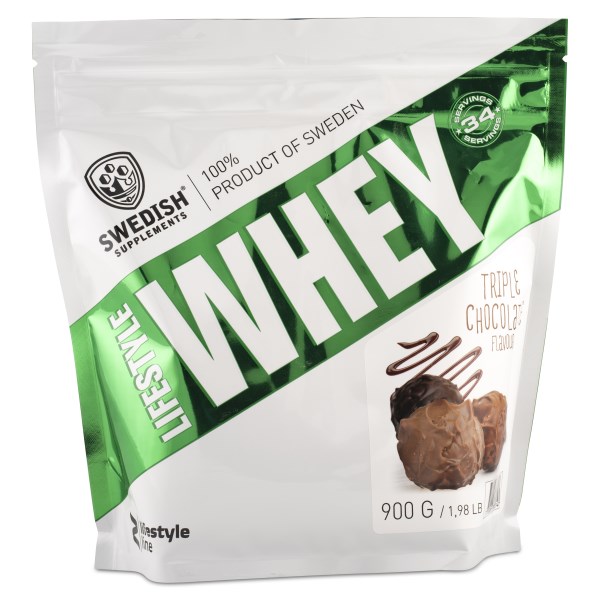 Swedish Supplements Lifestyle Whey, 900 g, Triple Chocolate