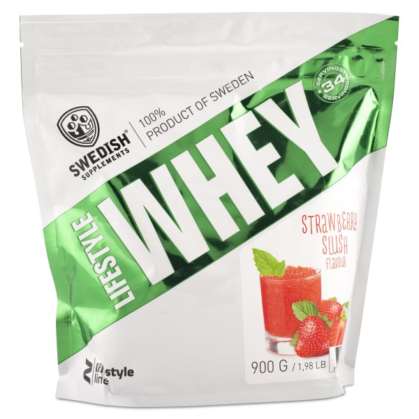 Swedish Supplements Lifestyle Whey, 900 g, Strawberry Slush